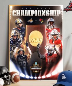 2026 NCAA DI FCS Football Nashville National Championship Illinois State Redbirds Versus Montana State Bobcats Home Decor Poster Canvas