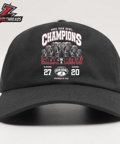 Alabama Crimson Tide 2025 Iron Bowl Champions Six In A Row On November 29th 2025 Snapback Classic Hat Cap