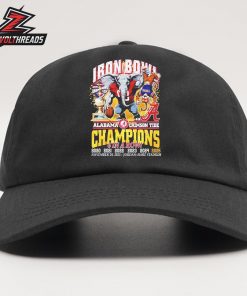 Alabama Crimson Tide 6 In A Row Iron Bowl Champions 2025 Snapback Classic Hat Cap