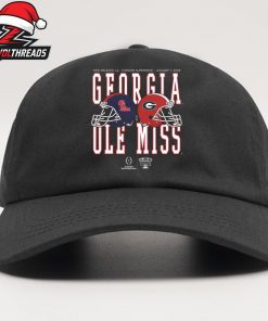 Allstate Sugar Bowl 2026 Ole Miss Rebels Vs Georgia Bulldogs Helmet Matchup Snapback Classic Hat Cap