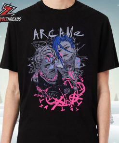 Arcane League Of Legends Jinx and Ekko Tee Riot Games Merch Unisex T-Shirt
