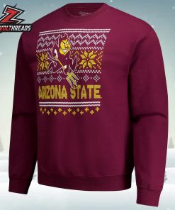 Arizona State Sun Devils Holiday Fleece Sweatshirt Christmas Ugly Sweater