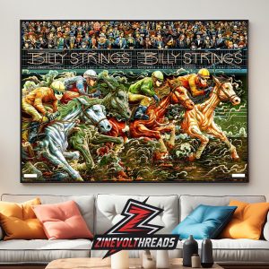 Billy Strings Artwork Poster By Miles Tang 2 Nights Combined At KFC Yum Center Louisville KY On December 5th-6th 2025 Home Decor Poster Canvas