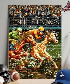Billy Strings Artwork Poster By Miles Tang Second Night At KFC Yum Center Louisville KY On December 6th 2025 Home Decor Poster Canvas