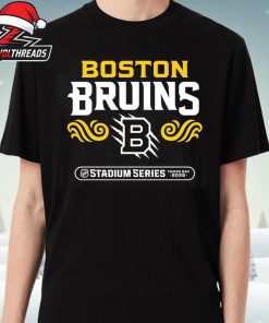 Boston Bruins 2026 NHL Stadium Series Richmond Stacked Unisex T-Shirt