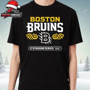 Boston Bruins 2026 NHL Stadium Series Richmond Stacked Unisex T-Shirt
