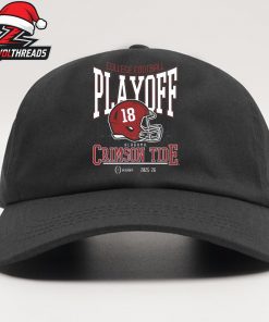 College Football Playoff 2025-26 Alabama Crimson Tide Playoff Bound Logo Helmet Snapback Classic Hat Cap