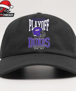 College Football Playoff 2025-26 James Madison Dukes Playoff Bound Logo Helmet Snapback Classic Hat Cap