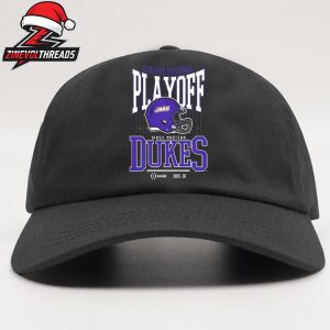 College Football Playoff 2025-26 James Madison Dukes Playoff Bound Logo Helmet Snapback Classic Hat Cap