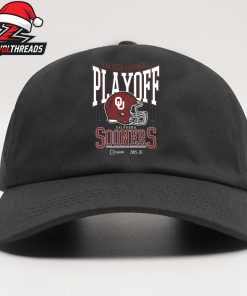 College Football Playoff 2025-26 Oklahoma Sooners Playoff Bound Logo Helmet Snapback Classic Hat Cap