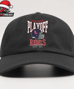 College Football Playoff 2025-26 Ole Miss Rebels Playoff Bound Logo Helmet Snapback Classic Hat Cap