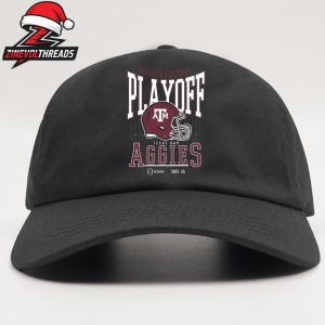 College Football Playoff 2025-26 Texas A&M Aggies Playoff Bound Logo Helmet Snapback Classic Hat Cap