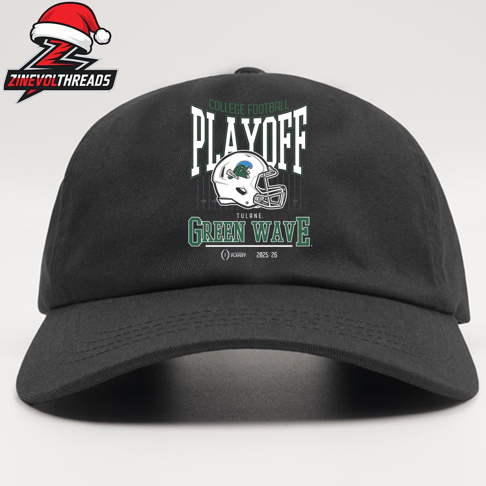College Football Playoff 2025-26 Tulane Green Wave Playoff Bound Logo Helmet Snapback Classic Hat Cap College Football Playoff 2025-26 Tulane Green Wave Playoff Bound Logo Helmet Snapback Classic Hat Cap