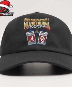 College Football Playoff 2025 First Round Oklahoma Sooners Vs Alabama Crimson Tide Matchup Ticket Classic Hat Cap