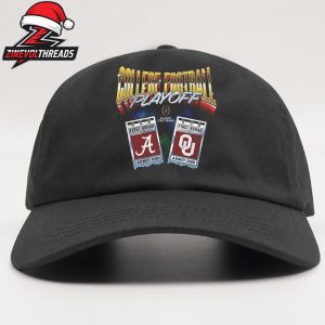 College Football Playoff 2025 First Round Oklahoma Sooners Vs Alabama Crimson Tide Matchup Ticket Classic Hat Cap