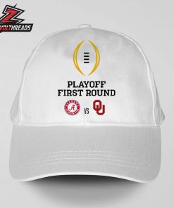 College Football Playoff Season 2025-2026 First Round Alabama Crimson Tide Versus Oklahoma Sooners Snapback Classic Hat Cap
