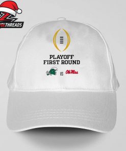 College Football Playoff Season 2025-2026 First Round Tulane Green Wave Versus Ole Miss Rebels Snapback Classic Hat Cap