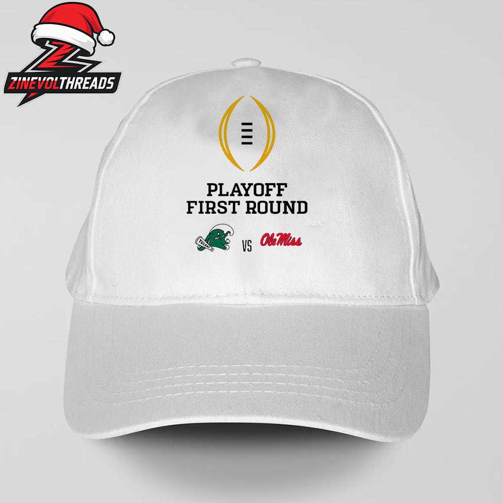 College Football Playoff Season 2025-2026 First Round Tulane Green Wave Versus Ole Miss Rebels Snapback Classic Hat Cap College Football Playoff Season 2025-2026 First Round Tulane Green Wave Versus Ole Miss Rebels Snapback Classic Hat Cap