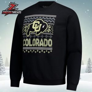 Colorado Buffaloes Holiday Fleece Sweatshirt Christmas Ugly Sweater