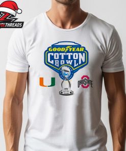 Cotton Bowl Miami Hurricanes Versus Ohio State Buckeyes NCAA Football 2026 Unisex T-Shirt