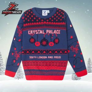 Crystal Palace Christmas Jumper South London And Proud Holiday Ugly Sweater