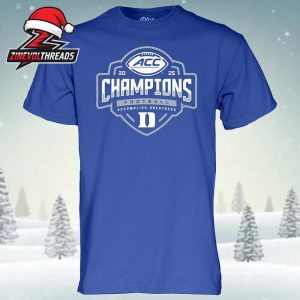 Duke Blue Devils 2025 ACC Football Champions Locker Room Unisex T-Shirt