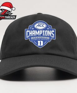 Duke Blue Devils Unisex 2025 ACC Football Champions Locker Room Snapback Classic Hat Cap