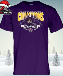 ECU Pirates 2025 Military Bowl Champions NCAA Football Unisex T-Shirt
