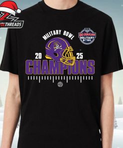 ECU Pirates Go Bowling Military Bowl Champions 2025 NCAA Football Unisex T-Shirt
