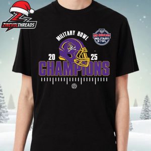 ECU Pirates Go Bowling Military Bowl Champions 2025 NCAA Football Unisex T-Shirt