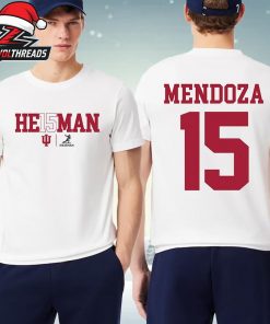 Fernando Mendoza Indiana Hoosiers Unisex 2025 Heisman Trophy Winner Text Two Sided Unisex T-Shirt