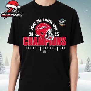 Fresno State Bulldogs 2025 Snoop Dog Arizona Bowl Champions NCAA Football Unisex T-Shirt