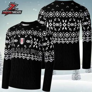 Fulham FC Christmas Fairisle Jumper Xmas Holiday Ugly Sweater
