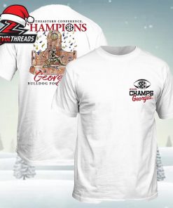 Georgia Bulldogs 2025 SEC Football Champions Trophy Tee Merch Two Sided Unisex T-Shirt