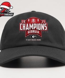 Georgia Bulldogs Unisex 2025 SEC Football Champions Locker Room Classic Hat Cap Snapback