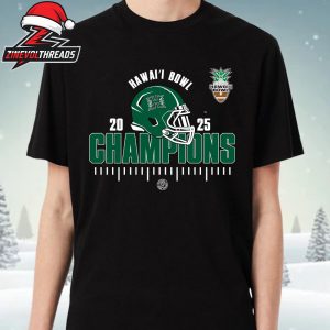 Hawai’i Rainbow Warriors 2025 NCAA Football Hawai’i Bowl Champions Unisex T-Shirt