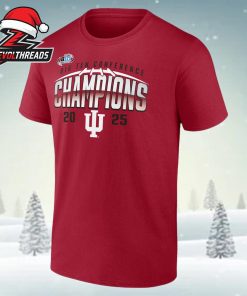 Indiana Hoosiers 2025 Big Ten Football Champions Endzone Speed Unisex T-Shirt