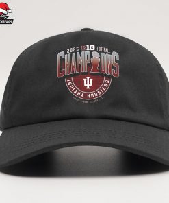 Indiana Hoosiers Unisex 2025 Big Ten Football Champions Locker Room Snapback Classic Hat Cap