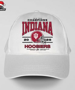 Indiana Hoosiers Unisex 2025 Big Ten Football Champions Snapback Classic Hat Cap