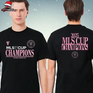 Inter Miami CF 2025 MLS Cup Champions Diving Stretch Tee Two Sided Unisex T-Shirt