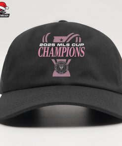 Inter Miami CF 2025 MLS Cup Champions Locker Room Snapback Classic Hat Cap