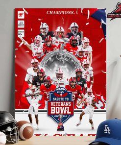 Jacksonville State Gamecocks Is The 2025 IS4S Salute To Veterans Bowl Champions NCAA Football Home Decor Poster Canvas