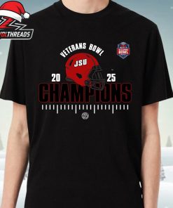 Jacksonville State Gamecocks NCAA Football 2025 IS4S Salute To Veterans Bowl Champions Unisex T-Shirt