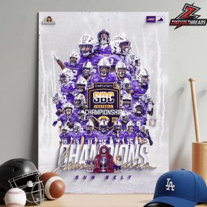 James Madison Dukes Is The Sun Belt Champions 2025 NCAA Football Home Decor Poster Canvas