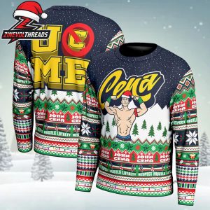 John Cena Thank You Cena Hustle Loyalty Holiday Gift Ugly Sweater