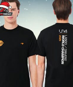 Lando Norris 2025 Drivers’ World Champion Tee McLaren Merch Two Sided Unisex T-Shirt