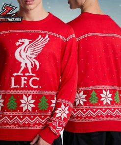 Liverpool FC The Kop LFC Fairisle Christmas Jumper Holiday Ugly Sweater