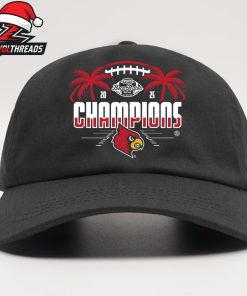Louisville Cardinals 2025 Bush’s Boca Raton Bowl Of Beans NCAA Football Champions Snapback Classic Hat Cap