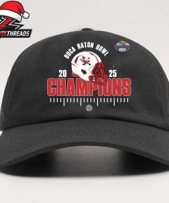 Louisville Cardinals NCAA 2025 Football Bush’s Boca Raton Bowl Of Beans Champions Snapback Classic Hat Cap