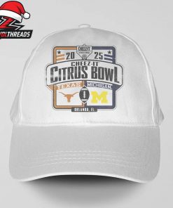 Michigan Wolverines Versus Texas Longhorns 2025 Cheez-It Citrus Bowl Matchup Snapback Classic T-Shirt